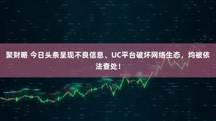 聚财略 今日头条呈现不良信息、UC平台破坏网络生态，均被依法查处！